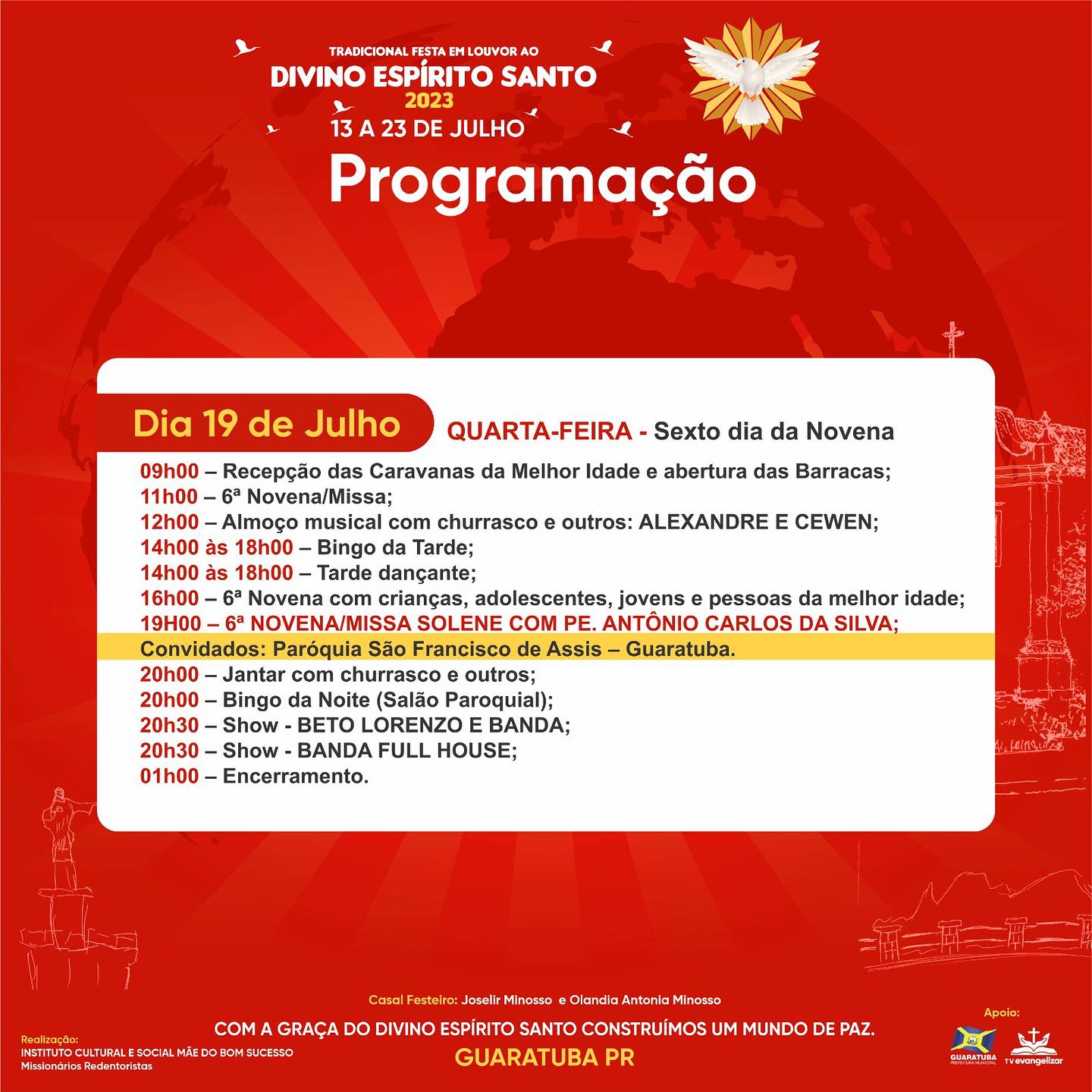 Programação cultural da Festa do Divino começa nesta sexta em