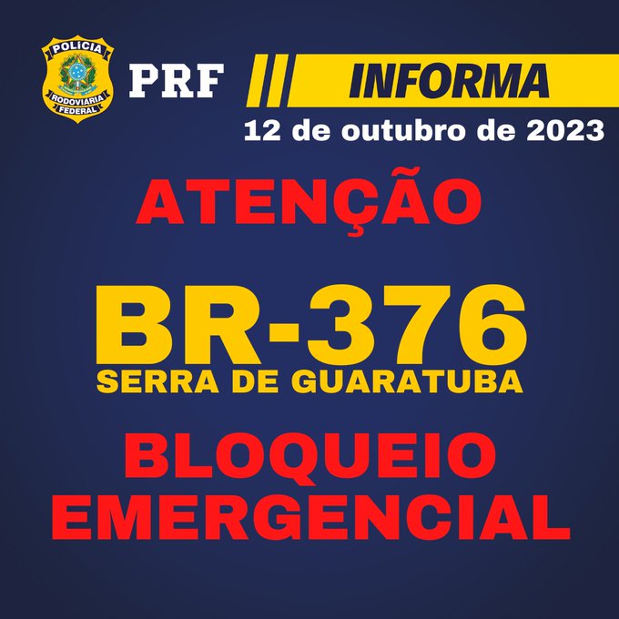 bloqueio BR-376
