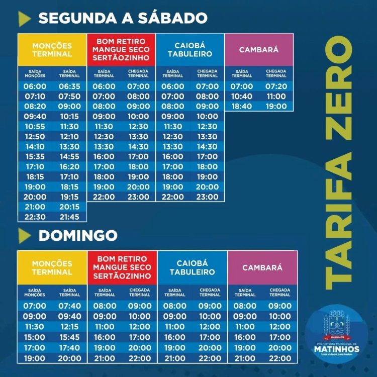 Tarifa Zero Matinhos